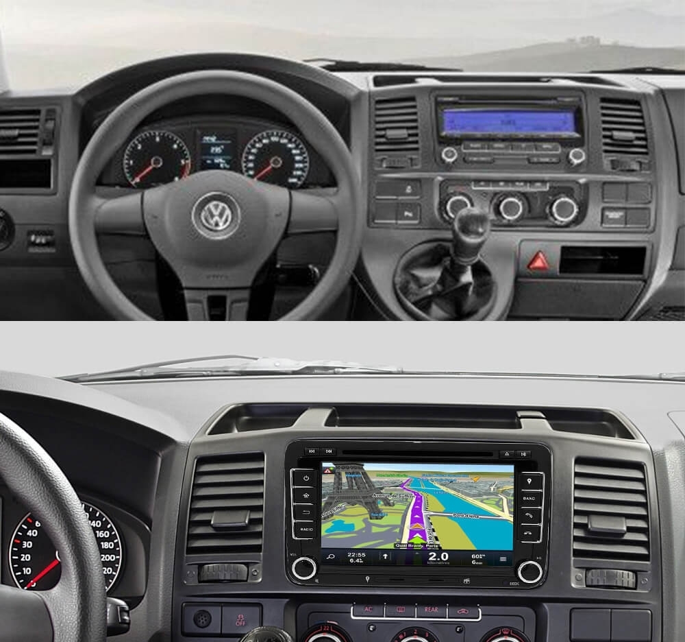 Autoradio Gps Vw Transporter T Auto Nav