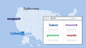 carte interactive emplois locales avec entreprises recrutantes
