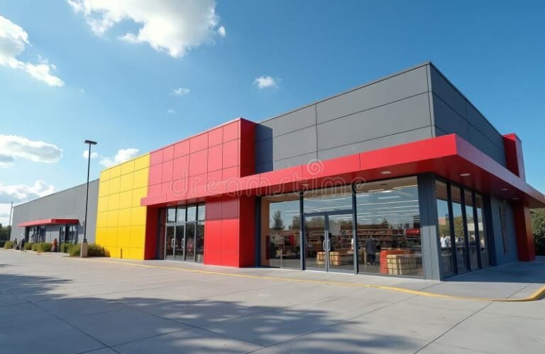 Quels Supermarchés Trouver à Roquebrune-Cap-Martin Pour Vos Courses 2 facade coloree dun supermarche moderne