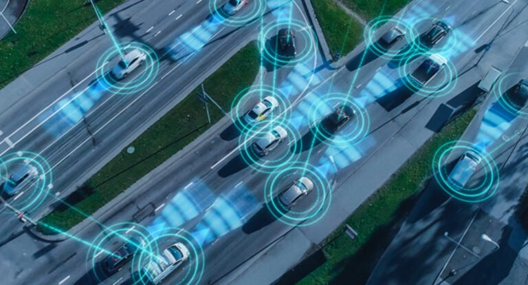 flotte de vehicules connectes avec technologie gps
