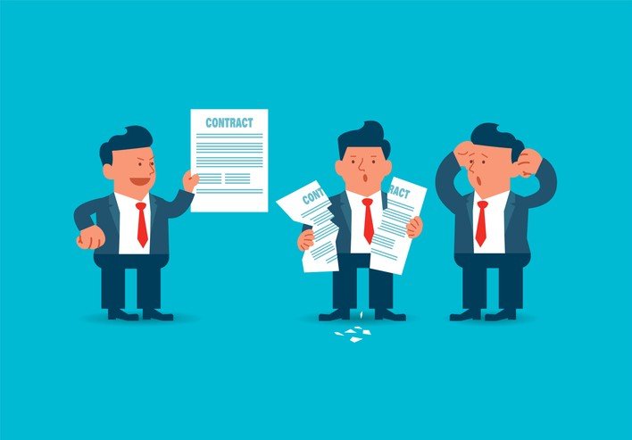 Quelles Sont Les Étapes Clés De La Procédure De Licenciement Pour Inaptitude Sans Reclassement 2 illustration dune rupture de contrat formelle