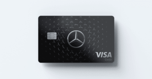 logo mercedes et cartes de credit elegantes