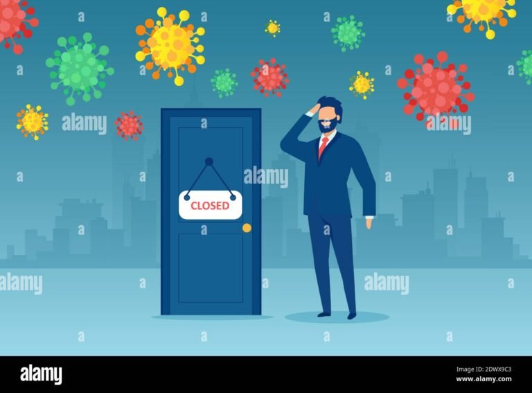 personne reflechissant devant une porte fermee chomage