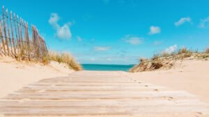 plage de lile de re avec des offres demploi floues